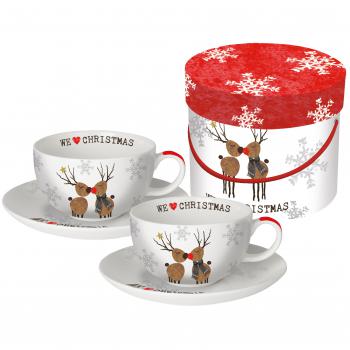 Cappuccino Cup Set GB We love Christmas