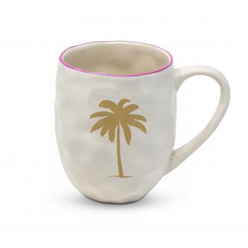 Organic Mug Palm Fantasy real gold